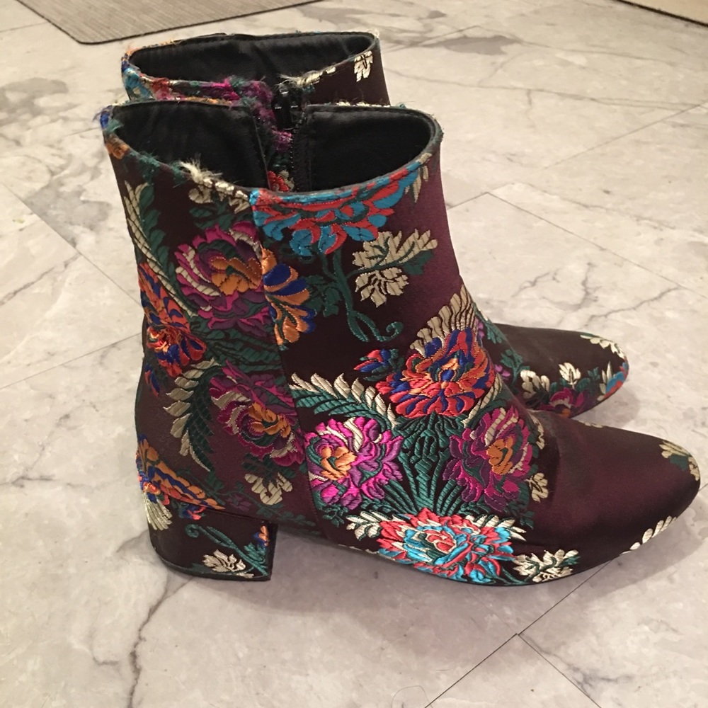 PUBLIC DESIRE BROCADE BOOTIE